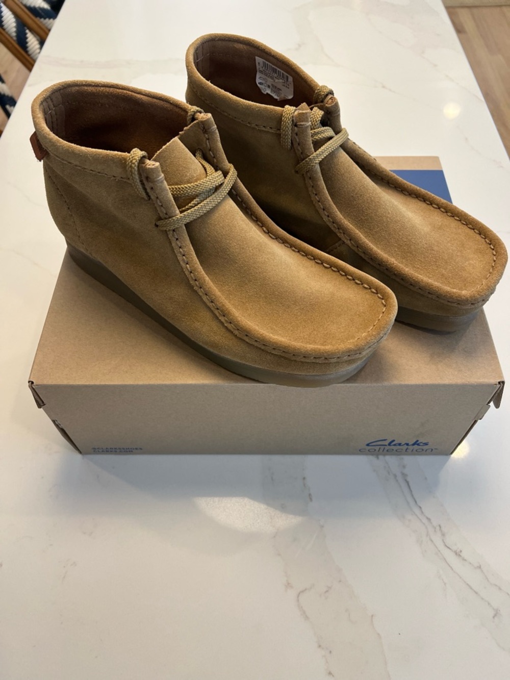 Clarks Men’s Wallaston  Boot - Dark Sand Suede - Brand New